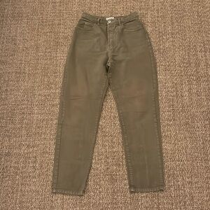 Vintage High Waist 90s Forrest Green Denim Pres de Chamonix
